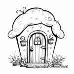Adorable Fairy Door Coloring Pages for Children 1