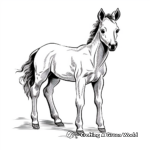Adorable Foal Coloring Pages 3