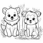 Adorable Forest Animals Coloring Pages for Toddlers 4