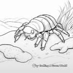 Adorable Hermit Crab Coloring Pages 3