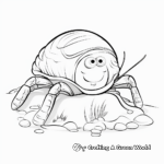 Adorable Hermit Crab Coloring Pages 4