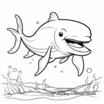 Adorable Humpback Whale Coloring Pages 2