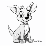 Adorable Joey Coloring Sheets 4