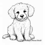Adorable Maltipoo Puppy Coloring Pages 1