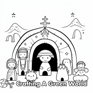 Nativity Coloring Pages - Free &amp; Printable!