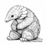Adorable Pangolin Coloring Pages 2