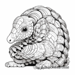 Adorable Pangolin Coloring Pages 3