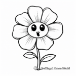 Adorable Poppy Flower Coloring Pages 1