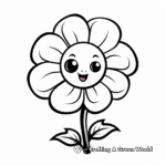 Adorable Poppy Flower Coloring Pages 3