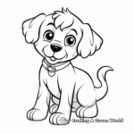 Adorable Puppy Coloring Pages 4