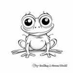 Adorable Red Eyed Tree Frog Coloring Pages 2