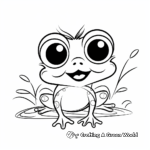 Adorable Red Eyed Tree Frog Coloring Pages 4