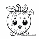 Adorable Strawberry Coloring Pages 2