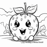 Adorable Strawberry Coloring Pages 3