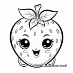Adorable Strawberry Coloring Pages 4