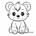 Adorable Teddy Bear Doll Coloring Pages 4