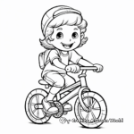 Adorable Tricycle Coloring Pages for Children 1