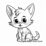 Adorable Wednesday Kitten Coloring Pages 2