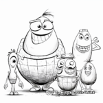 Adult-Friendly Cartoon Character Coloring Pages 2