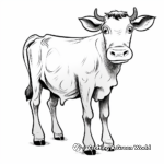 Adult Friendly Cartoon Cow Coloring Pages 3