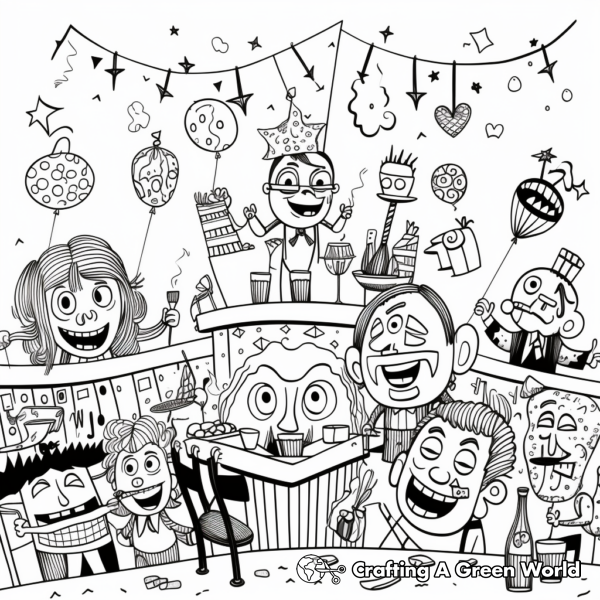New Years For Adults Coloring Pages - Free & Printable!