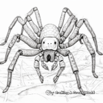Adult-Friendly Intricate Tarantula Coloring Pages 1