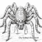 Adult-Friendly Intricate Tarantula Coloring Pages 2