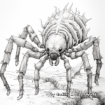 Adult-Friendly Intricate Tarantula Coloring Pages 3