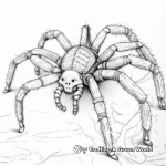 Adult-Friendly Intricate Tarantula Coloring Pages 4
