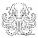 Adult-Friendly Psychedelic Octopus Coloring Pages 3