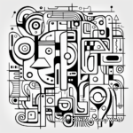Advanced Abstract Coloring Pages for Adults 1