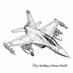 Advanced Eurofighter Typhoon Jet Coloring Pages 1