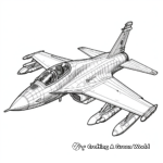 Advanced Eurofighter Typhoon Jet Coloring Pages 2