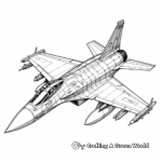 Advanced Eurofighter Typhoon Jet Coloring Pages 3