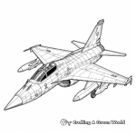 Advanced Eurofighter Typhoon Jet Coloring Pages 4