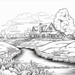Advanced Landscape and Scenery Coloring Sheets 3