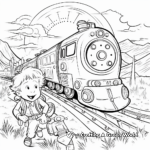 Adventure in 2023: Time Travel Scene Coloring Pages 4