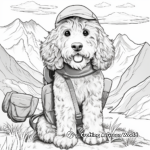 Adventure Ready: Cockapoo in Nature Coloring Pages 1