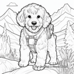 Adventure Ready: Cockapoo in Nature Coloring Pages 3