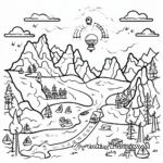 Adventure-Themed Doodle Journey Coloring Pages 3