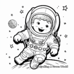 Adventure To The Moon Astronaut Coloring Pages 1