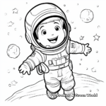 Adventure To The Moon Astronaut Coloring Pages 3