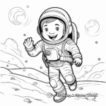Adventure To The Moon Astronaut Coloring Pages 4