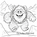 Adventure with Yeti: Explorer Coloring Pages 2