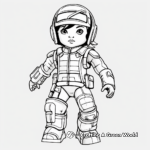 Adventurous Action Figure Doll Coloring Pages 4