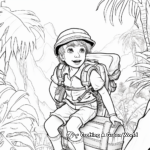 Adventurous Jungle Expedition Coloring Pages 1