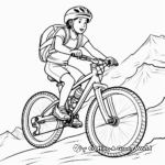 Adventurous Mountain Bike Coloring Pages 3