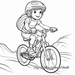 Adventurous Mountain Bike Coloring Pages 4