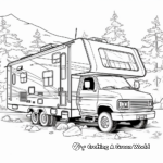 Adventurous Off-Road Camper Coloring Pages 3