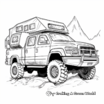 Adventurous Off-Road Camper Coloring Pages 4
